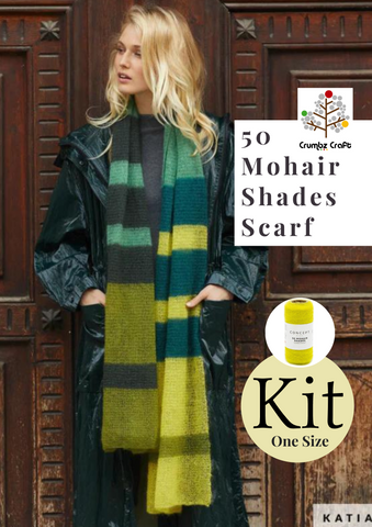 50 Mohair Shades Scarf Kit
