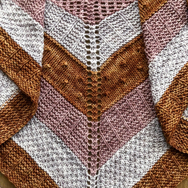 Strata Shawl in 3 Colours (e-pattern)
