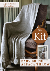 Baby Brushed Alpaca Throw | Project Kit