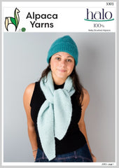 3301 Halo Beanie & Scarf (e-pattern)