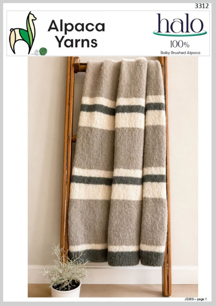 3312 Halo Colour Block Blanket (e-pattern)