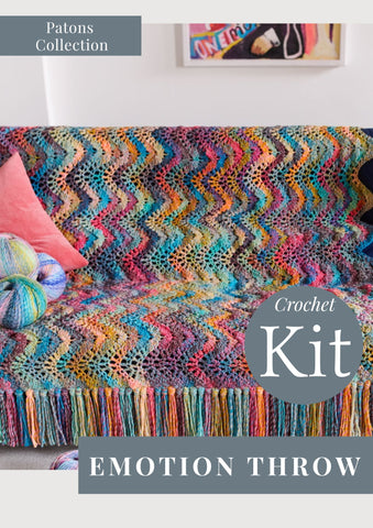 Emotion Crochet Throw Kit