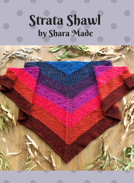 Strata Shawl | Clover Mohair Multi Colour Project Kit