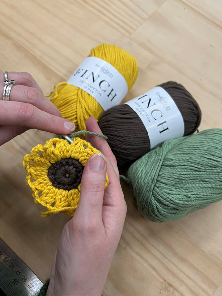 Learn to Crochet | Sunflower Granny Square