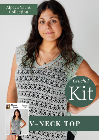 V-Neck Crochet Top | Project Kit