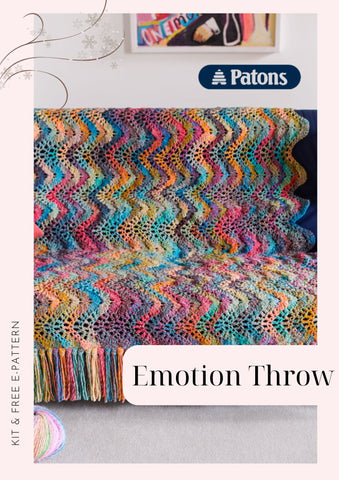 Emotion Crochet Throw Kit