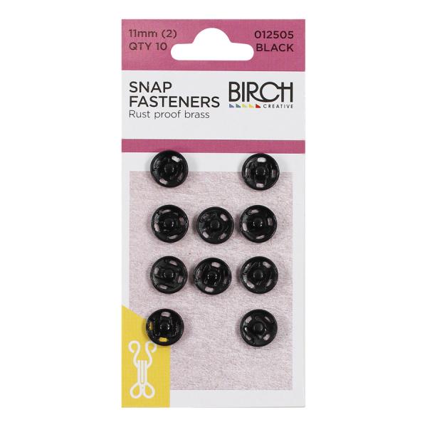 Snap Fasteners 11mm Qty 10 012505