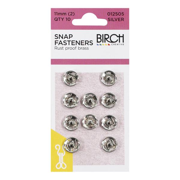 Snap Fasteners 11mm Qty 10 012505