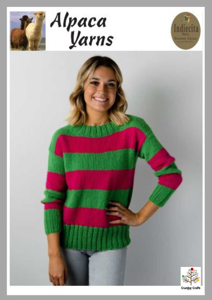 1144 Striped Sweater (e-pattern)