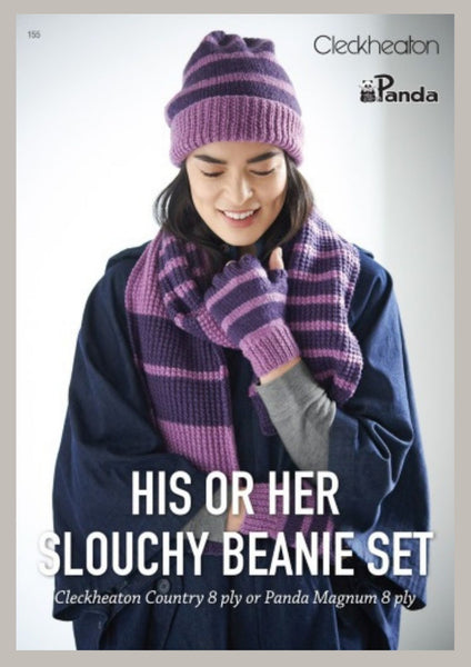 155 His or Her Slouchy Beanie Set