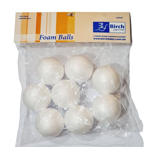 Foam Balls 50mm Pk8 SW0050