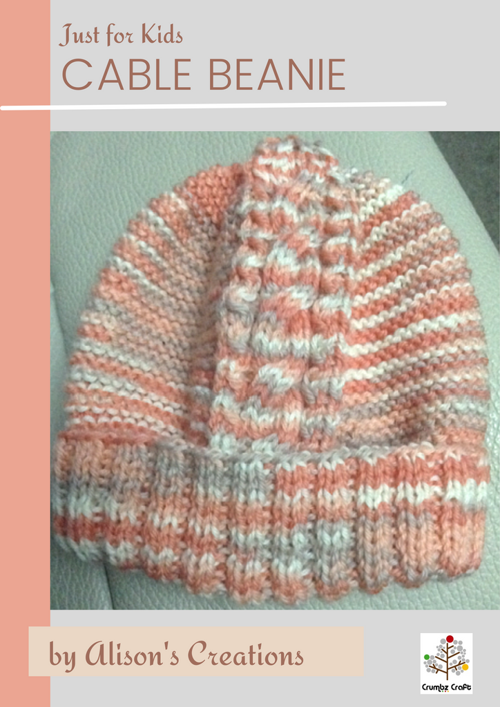 3852 Cable Beanie (e-pattern)