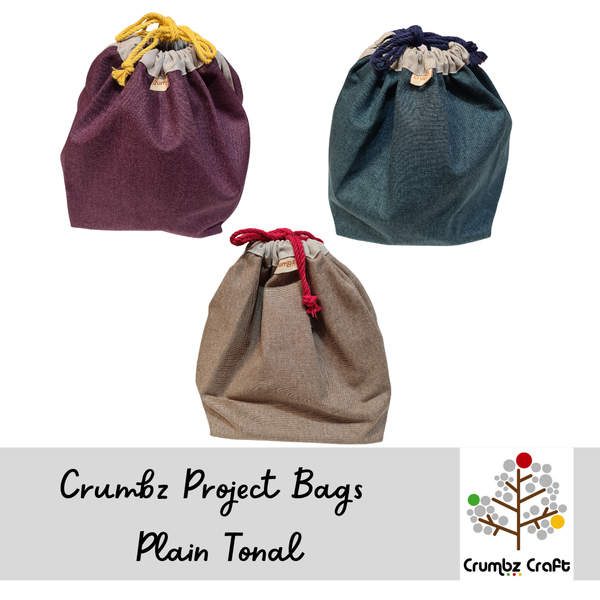 Crumbz Project Bag | Plain Tonal