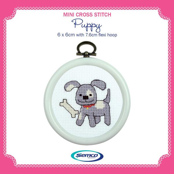 Mini Cross Stitch Kit 6 x 6 cm