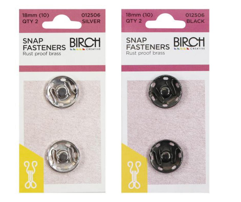 Snap Fasteners 18mm Qty 2  012506
