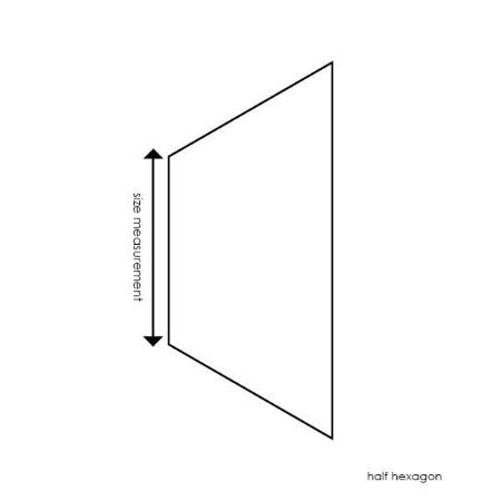Half Hexagon Template & Papers