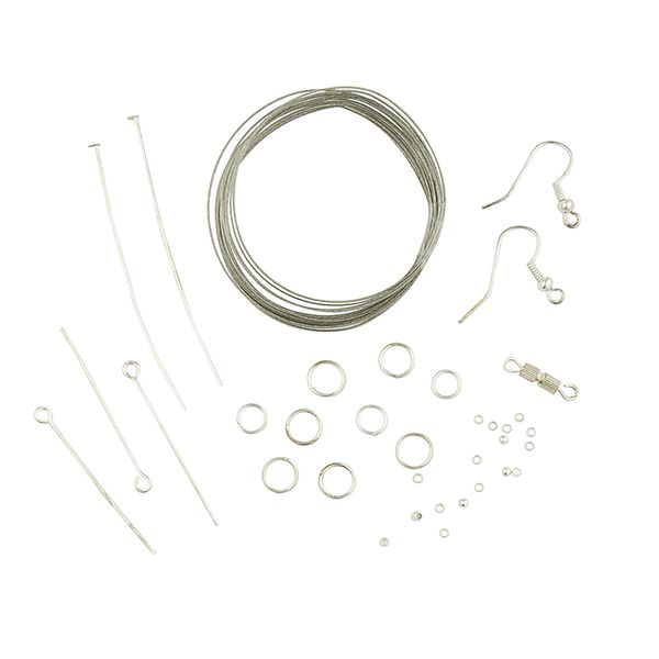 Jewellery Kit 160pcs Silver VJ136A