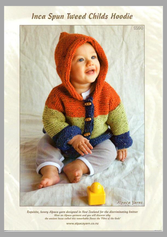 1214 Inca Spun Tweed Childs Hoodie (e-pattern)