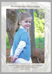 2602 Worsted Girls Short Sleeve Cardigan Leaflet