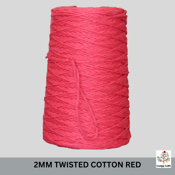 Twisted Cotton 2mm 500g Cone