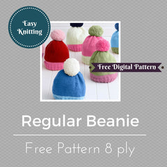 Slouchy and Regular Beanie (free e-pattern)