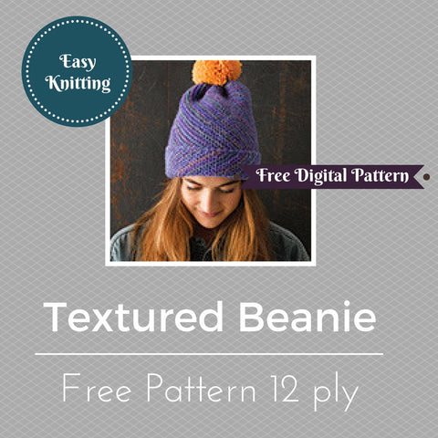 Textured Beanie (free e-pattern)