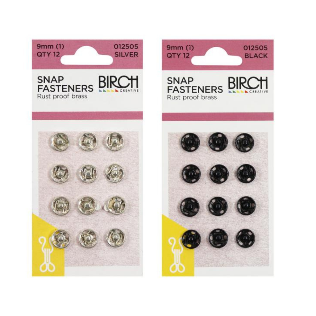 Snap Fasteners 9mm Qty 12 012505