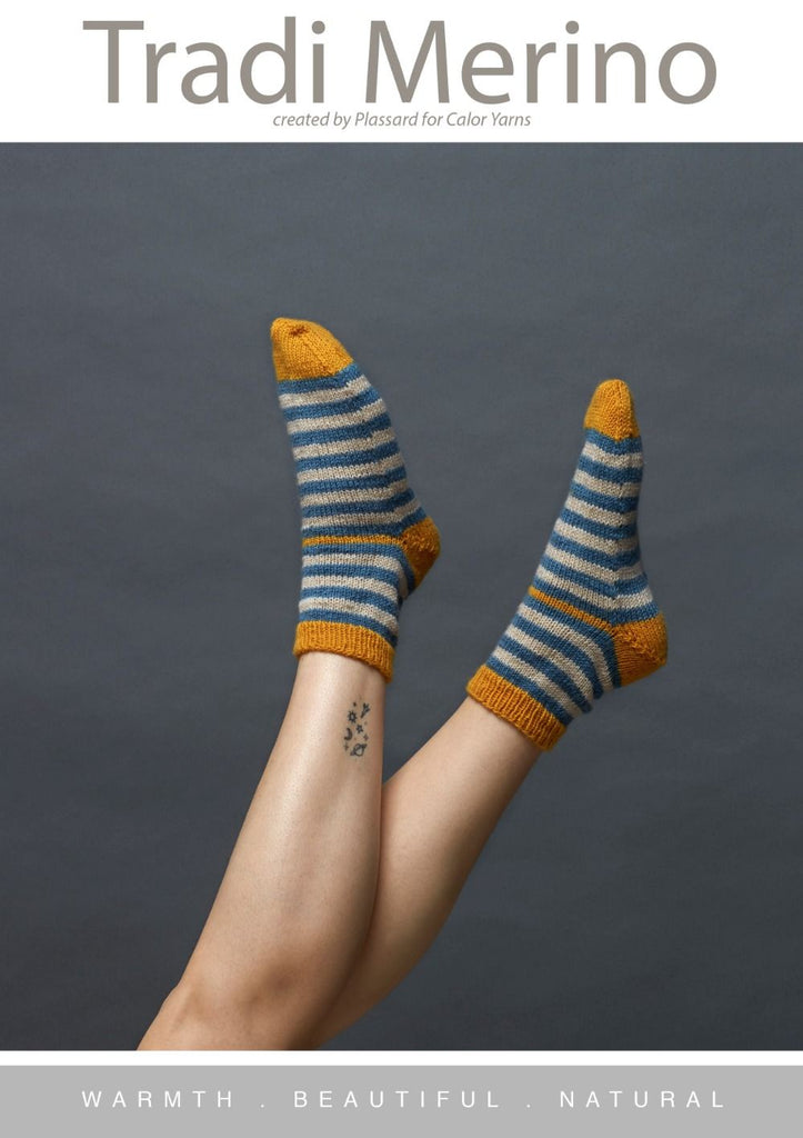 CY162 Stripe Socks (e-pattern)