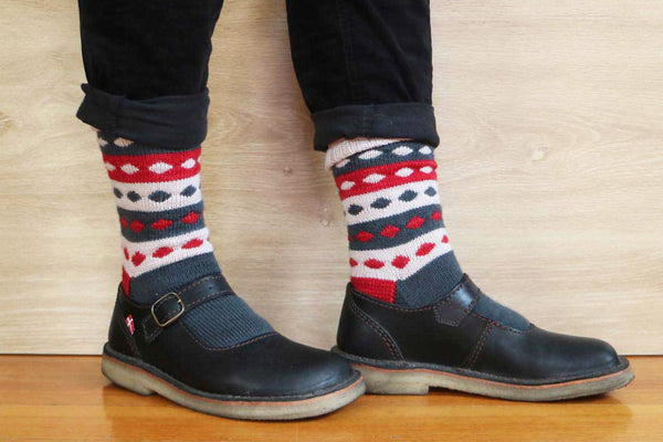 4057 Dotty Colourwork Socks (e-pattern)
