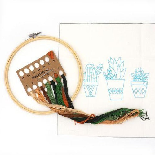 Embroidery Kit Trio Pots EKIT001